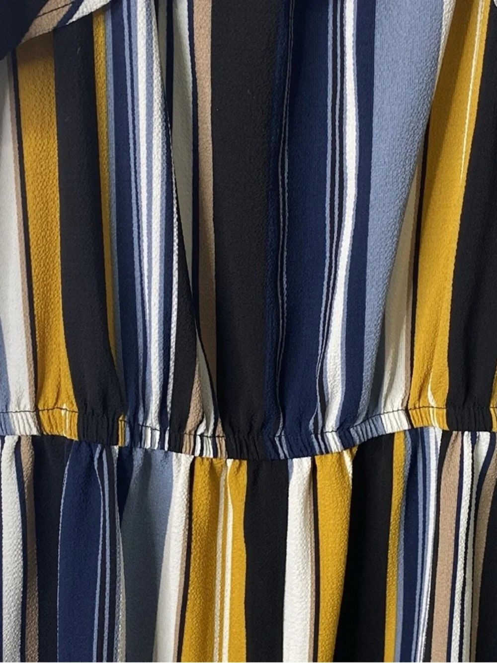 ✨ No Boundaries Junior's Ruffle Flounce Sleeveless Striped Jumpsuit SZ L (11-13 - Picture 7 of 13